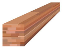 illustration : matériau de construction bois