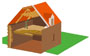 illustration : maison en bois