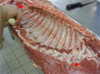 Préparation du porc étape  3