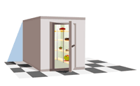 Illustrations : chambre froide