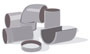 illustration : chute de tubes de PVC