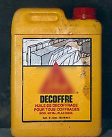 photo : bidon d'huile de dcoffrage
